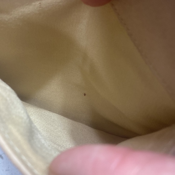 Fossil Crossbody Leather flap EUC light distressed leather Tan/Cream  7" SIze - Picture 7 of 9